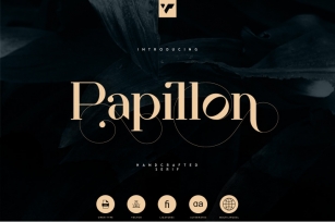 Papillon - Handcrafted Serif Font Font Download