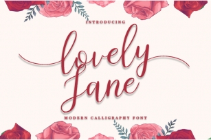 lovely Jane - Modern calligraphy font Font Download