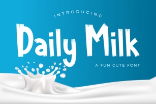 Daily Milk ~ ONLY $1 Font Download