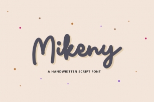 Mikeny - Handwritten Script Font Font Download