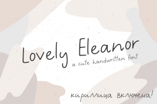 *INTRO SALE*Lovely Eleanor Cute FONT Font Download