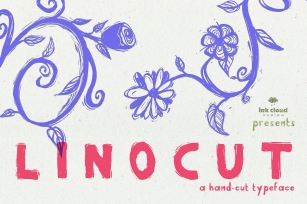 Linocut Handmade Script Kid Font Download