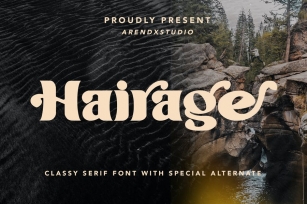 Hairage - Classy Serif Font Font Download