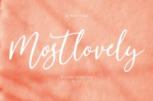 Mostlovely Lovely Script Font Font Download