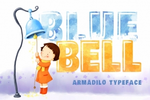 Blue bell covered Armadilo typeface Font Download