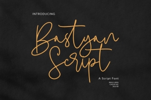 Bastyan Script Font Font Download