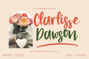Clarlisse Dawson Handwritten LS Font Download