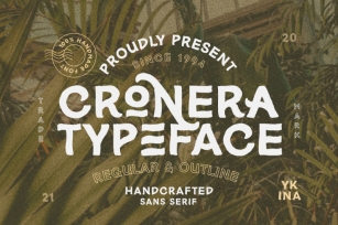 Cronera - Handcrafted Typeface Font Download