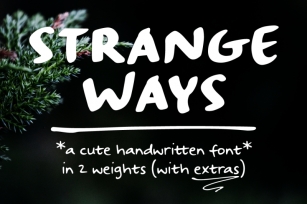 Strangeways | a handwritten font Font Download