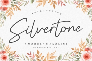 Silvertone Modern Monoline Handwritten Font Font Download