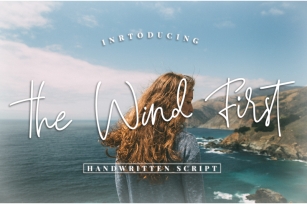 The Wind First - script font Font Download