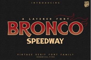 BRONCO SpeedWay Font Download
