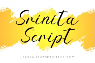 Srinita Script Font Download