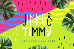 Jimmy & Timmy - Duo Font Font Download