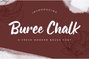 Buree Chalk  Fresh Modern Script Font Download