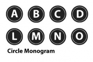 Circle Monogram Font Font Download