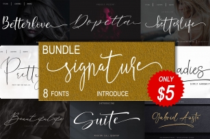 Signature Introduce Bundle Font Download