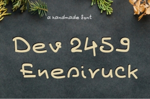 Dev2459 Enesiruck Font  Font Download