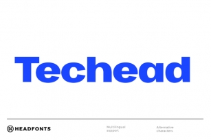 Techead sans serif font family Font Download