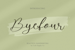 Byefour Font Download