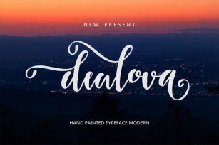 Dealova Script Font Download