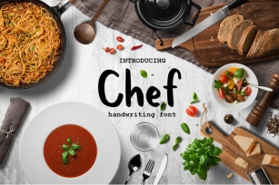 Chef handwritten brush font Font Download