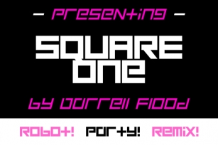Square One Font Download