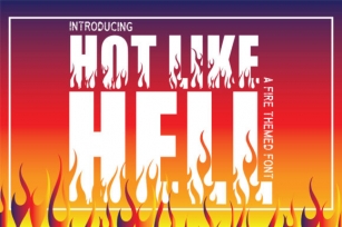 Hot Like Hell Font Download