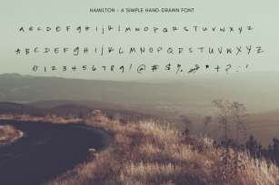 Hamilton | Hand Drawn Uppercase Font Font Download