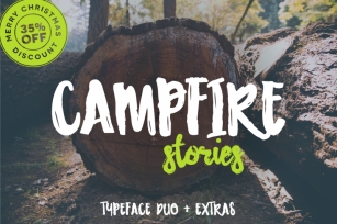Campfire Stories Font Duo + Extras Font Download