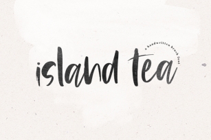 Island Tea - Handwritten Brush Font Font Download