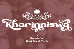 Kharinniswa - A Beautiful Bold Serif Font Font Download