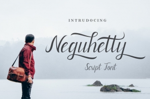 Neguhetty script font Font Download