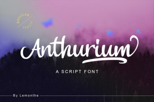Anthurium - Handwritten Font Font Download
