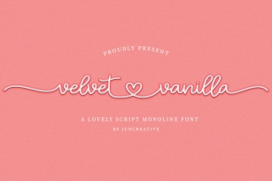 Velvet Vanilla Script Font Download