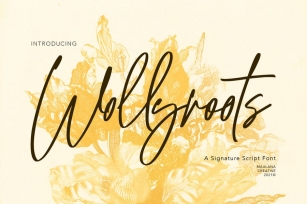 Wollyroots Signature Script Font Font Download