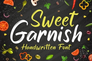 Sweet Garnish - Cute Brush Font Font Download