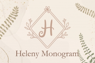 Heleny Monogram Font Download