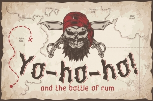 Yo-ho-ho. Vintage label font Font Download