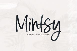Mintsy - Handwritten Brush Font Font Download