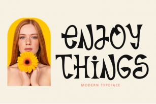 Enjoy Things - Modern Typeface Font Download