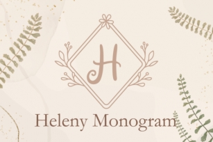 Heleny Monogram Font Download