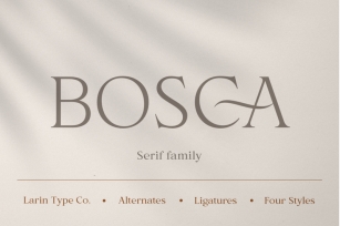Bosca Family Font Download