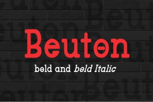 Beuton Bold Font Download