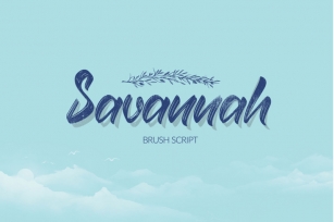 Savannah Brush Script Font Font Download