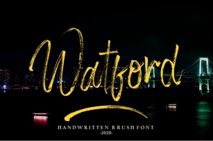 Watford Brush Font Download