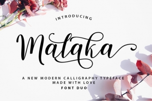 Malaka Script Font Duo Font Download