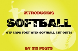 212 Softball OTF Display Font Font Download