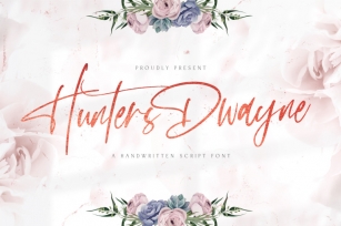 Hunthers Dwayne - Handwritten Font Font Download