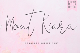 Mont Kiara Script Font Font Download